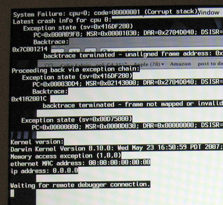 Kernel Panic wrecks havoc